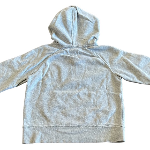 GAP Kids Long Sleeve Hoodie Sweatshirt Girl Size M(8) Gray with Purple Lettering - Picture 4 of 5